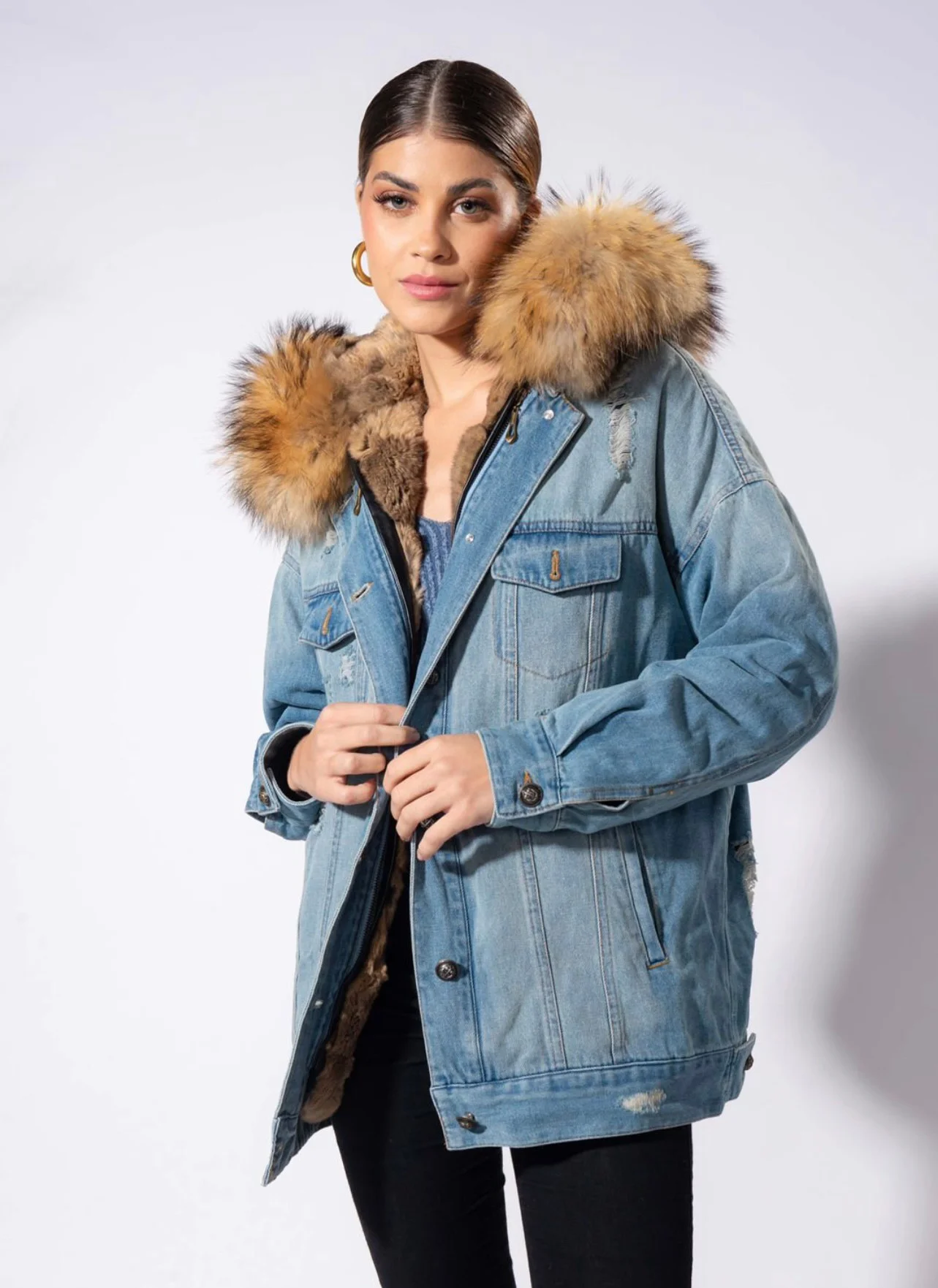 5d133531-e7ad-4ca6-be13-49551a398065-upwpcf Jaqueta Jeans Oversized - Imagem 1